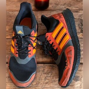 Adidas Black and Orange Sneakers